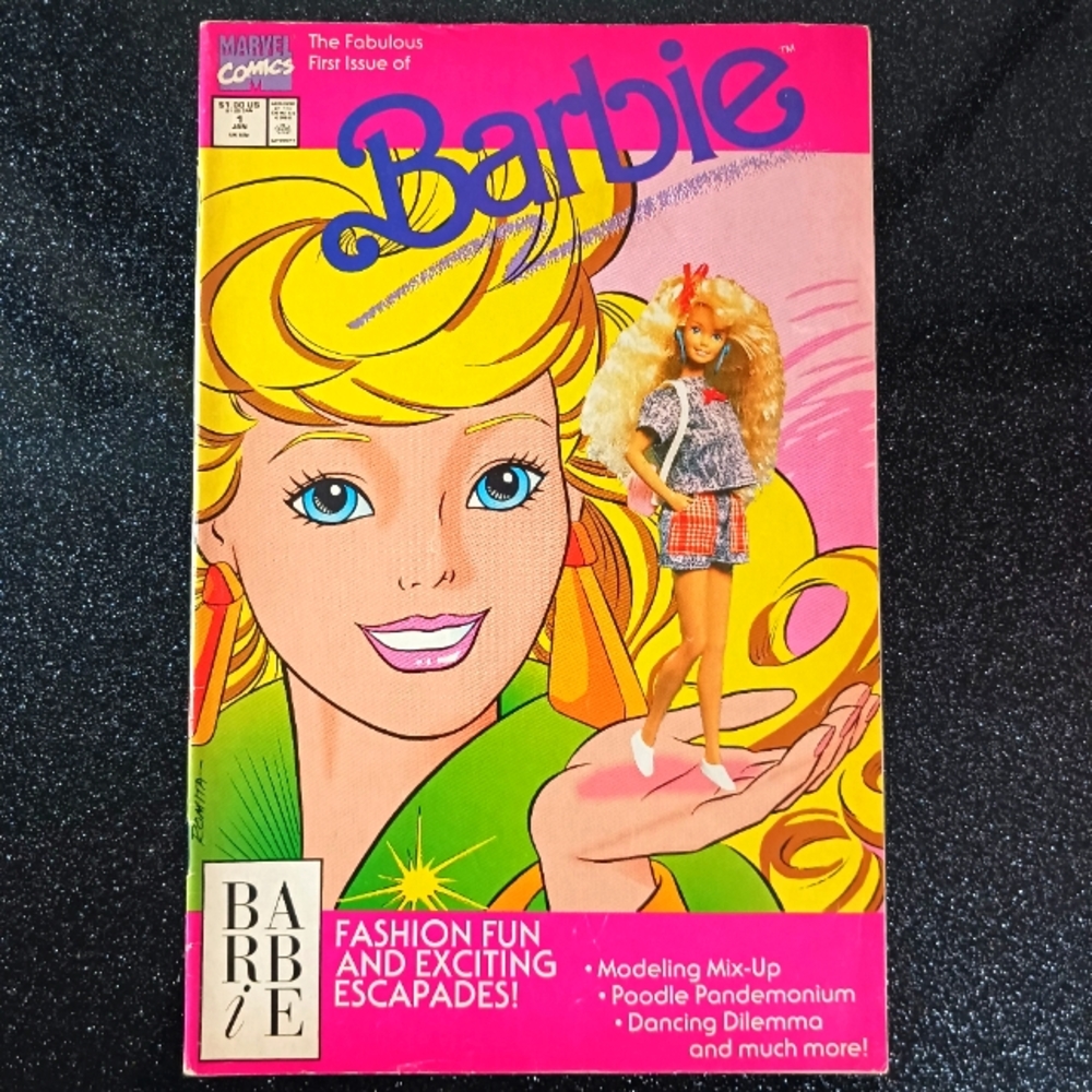 Vintage Barbie Comic Book, First Issue. Vol. 1. No. 1. January 1991.